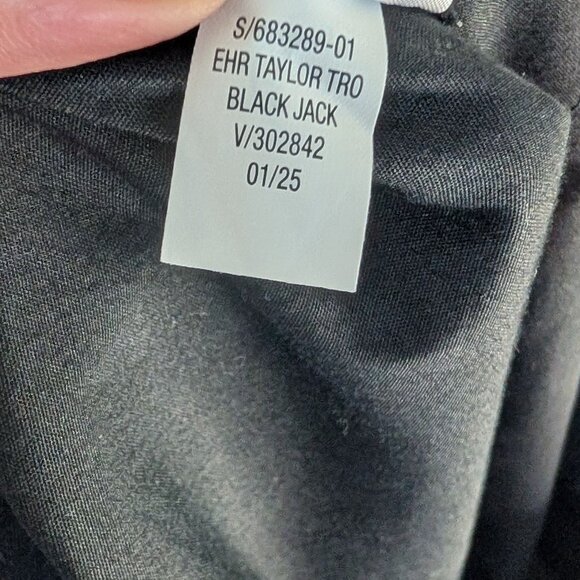 NWT Old Navy Extra High Poplin Taylor Wide-Leg Trouser Pants in Black Jack - 16 - Picture 8 of 9